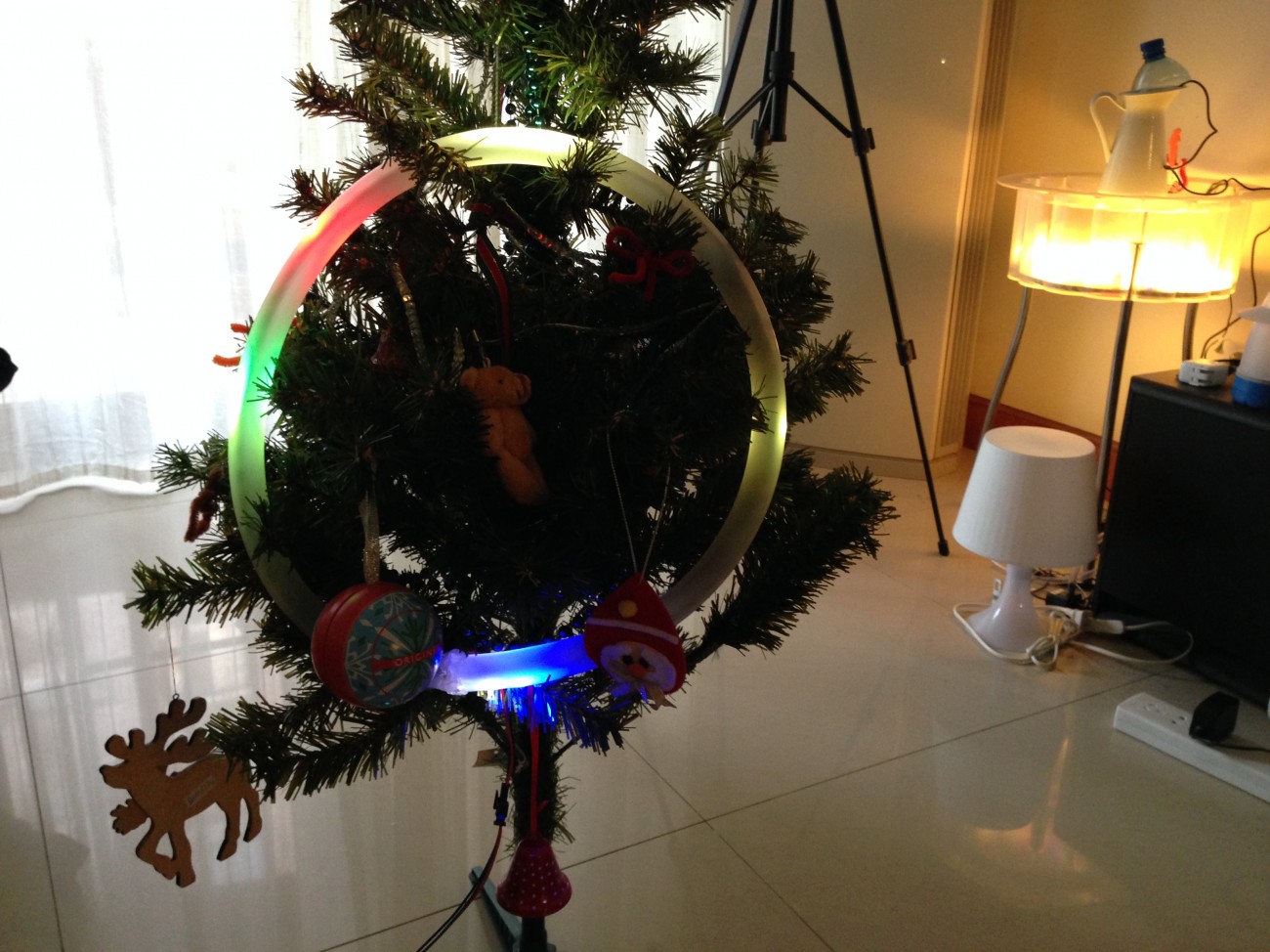 LED Clock on the XMas tree