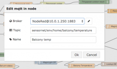 A typical Node-Red node