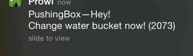 Water level alarm